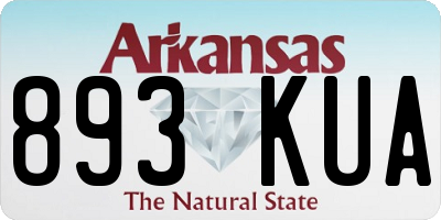 AR license plate 893KUA