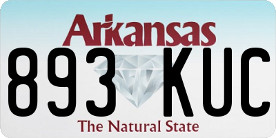 AR license plate 893KUC
