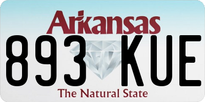 AR license plate 893KUE