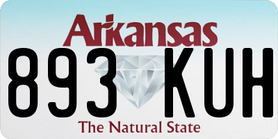 AR license plate 893KUH