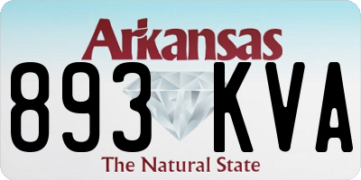 AR license plate 893KVA