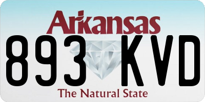 AR license plate 893KVD