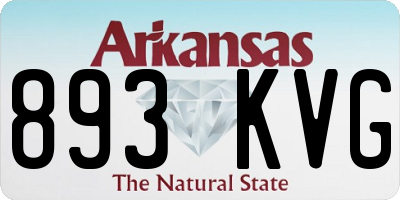 AR license plate 893KVG