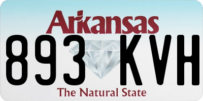 AR license plate 893KVH