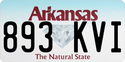 AR license plate 893KVI