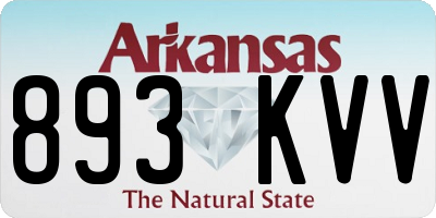 AR license plate 893KVV