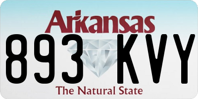 AR license plate 893KVY