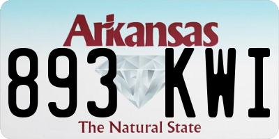 AR license plate 893KWI