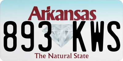 AR license plate 893KWS