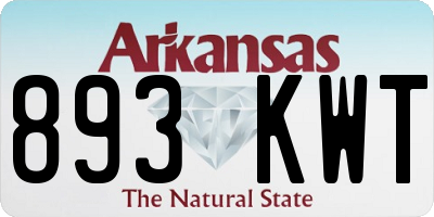 AR license plate 893KWT
