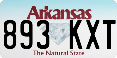 AR license plate 893KXT