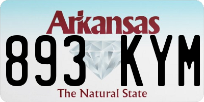 AR license plate 893KYM