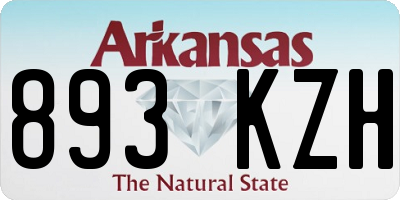 AR license plate 893KZH