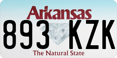 AR license plate 893KZK