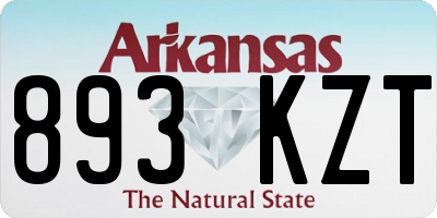 AR license plate 893KZT