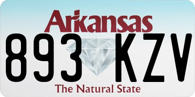 AR license plate 893KZV