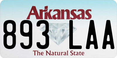 AR license plate 893LAA