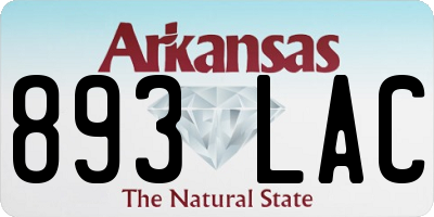 AR license plate 893LAC