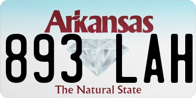 AR license plate 893LAH