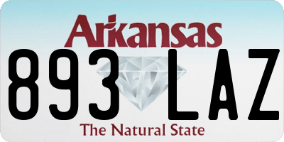 AR license plate 893LAZ