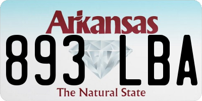 AR license plate 893LBA