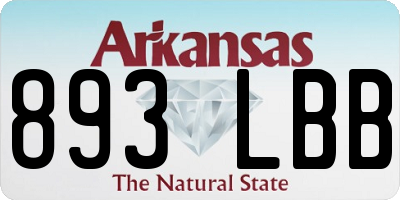 AR license plate 893LBB