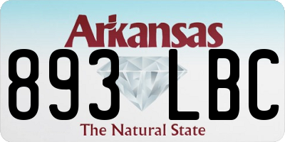 AR license plate 893LBC