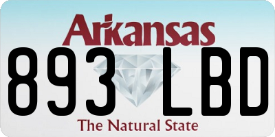AR license plate 893LBD