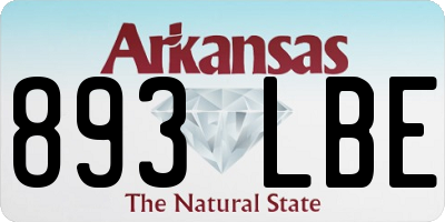 AR license plate 893LBE