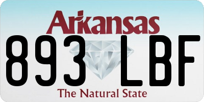AR license plate 893LBF