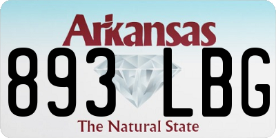 AR license plate 893LBG