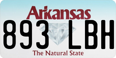 AR license plate 893LBH