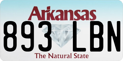 AR license plate 893LBN