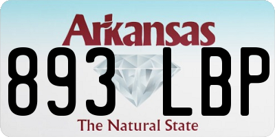 AR license plate 893LBP