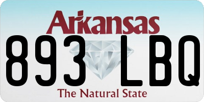 AR license plate 893LBQ