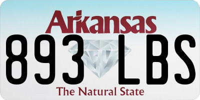 AR license plate 893LBS