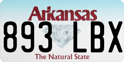 AR license plate 893LBX