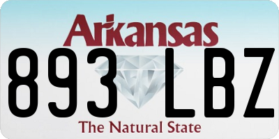 AR license plate 893LBZ