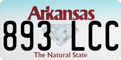 AR license plate 893LCC