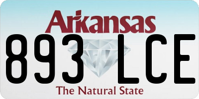 AR license plate 893LCE