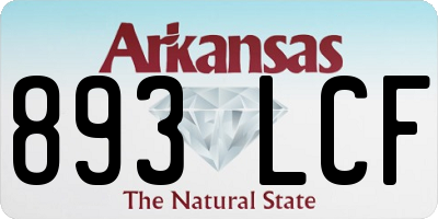 AR license plate 893LCF
