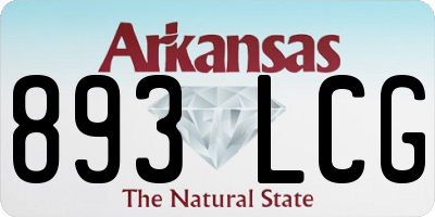 AR license plate 893LCG