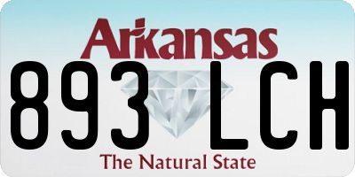 AR license plate 893LCH
