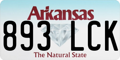 AR license plate 893LCK