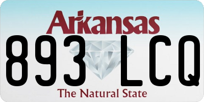 AR license plate 893LCQ