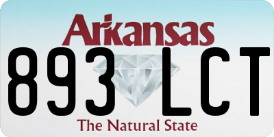 AR license plate 893LCT