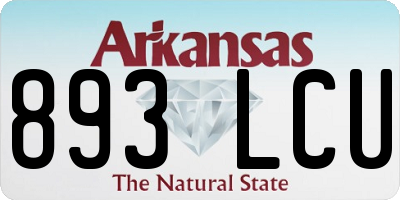 AR license plate 893LCU