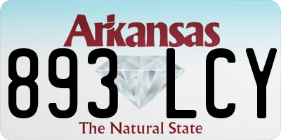 AR license plate 893LCY