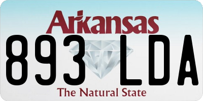 AR license plate 893LDA