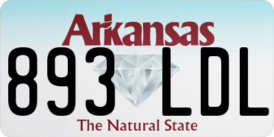 AR license plate 893LDL
